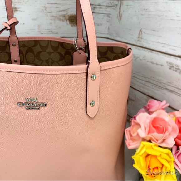 Coach petal Khaki reversible city signature tote - Picture 5 of 8
